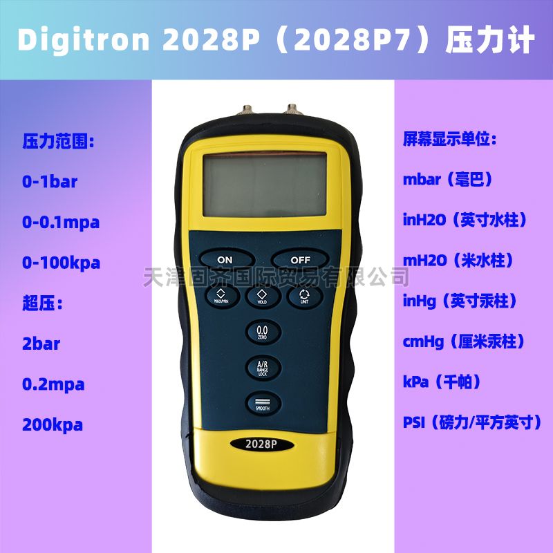 Digitron 2028P 2028P7 Ӌ2˿0-1bar0-100kpa0-0.1mpa2bar0.2mpa200kpa